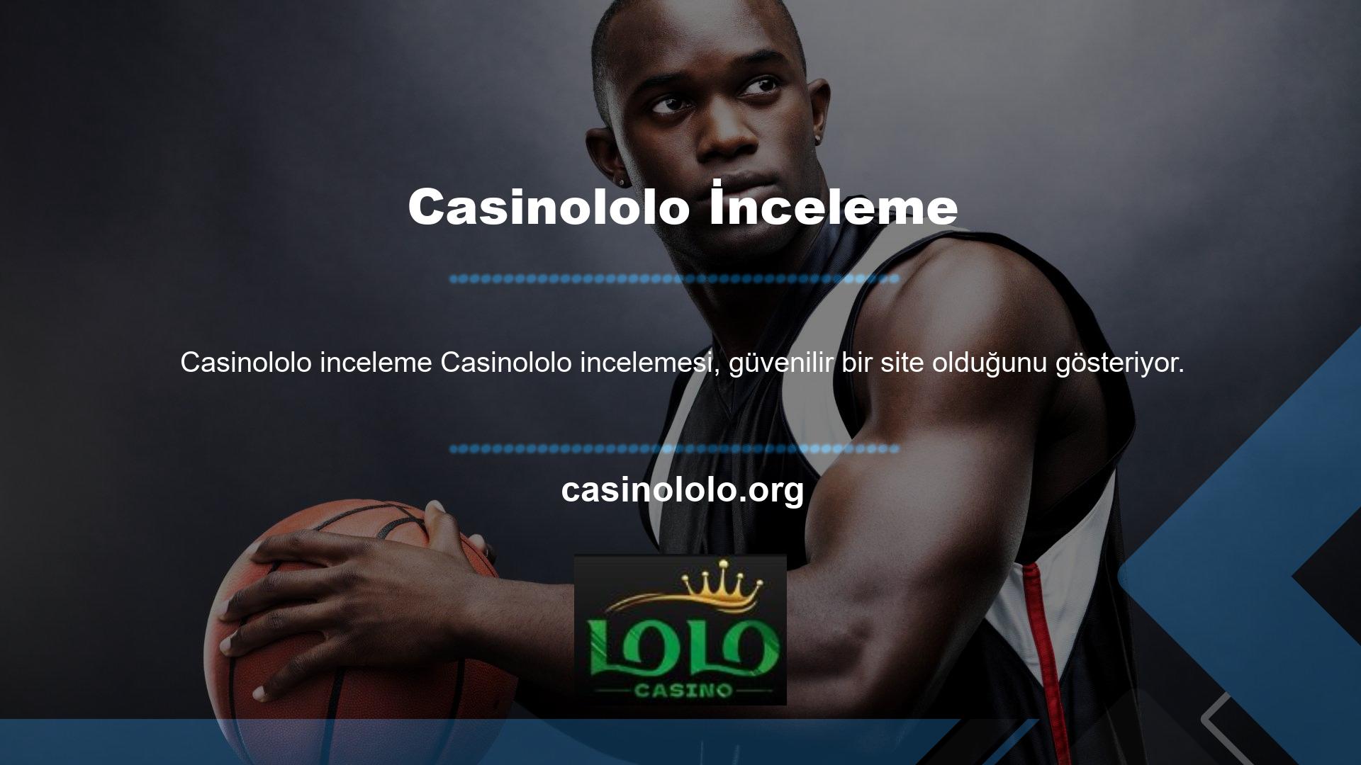 Casinololo web siteleri sürekli gözetim altındadır ve dolandırıcılık veya aldatmaya izin verilmez