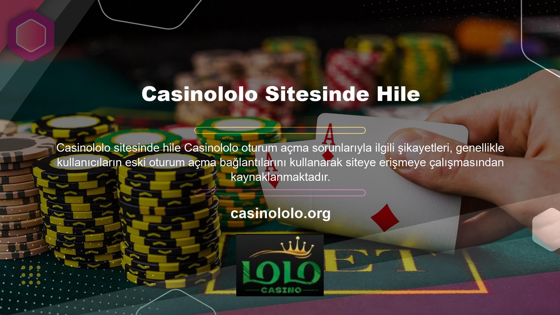Bir casino sitesi yasa dışı oyunlar içeriyorsa veya şikayet konusu ise araştırılır ve adres kapatılır