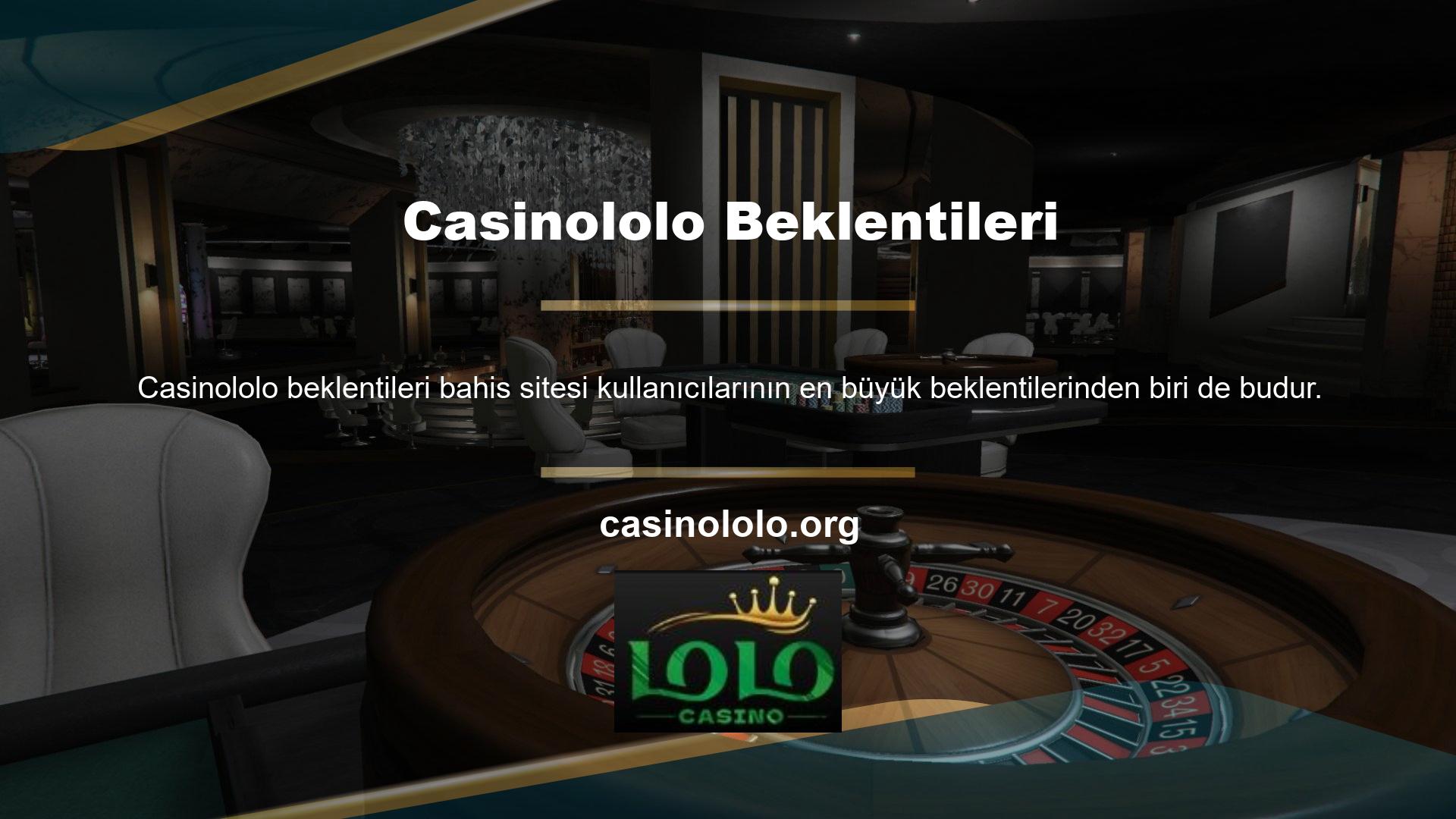 Casinololo şeklindeki bonuslar Casinololo bahislerinin en popüler kısımlarından biridir